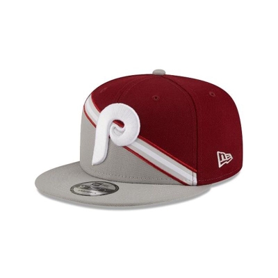 Sapca New Era Philadelphia Phillies MLB Color Cross 9FIFTY Snapback - Gri